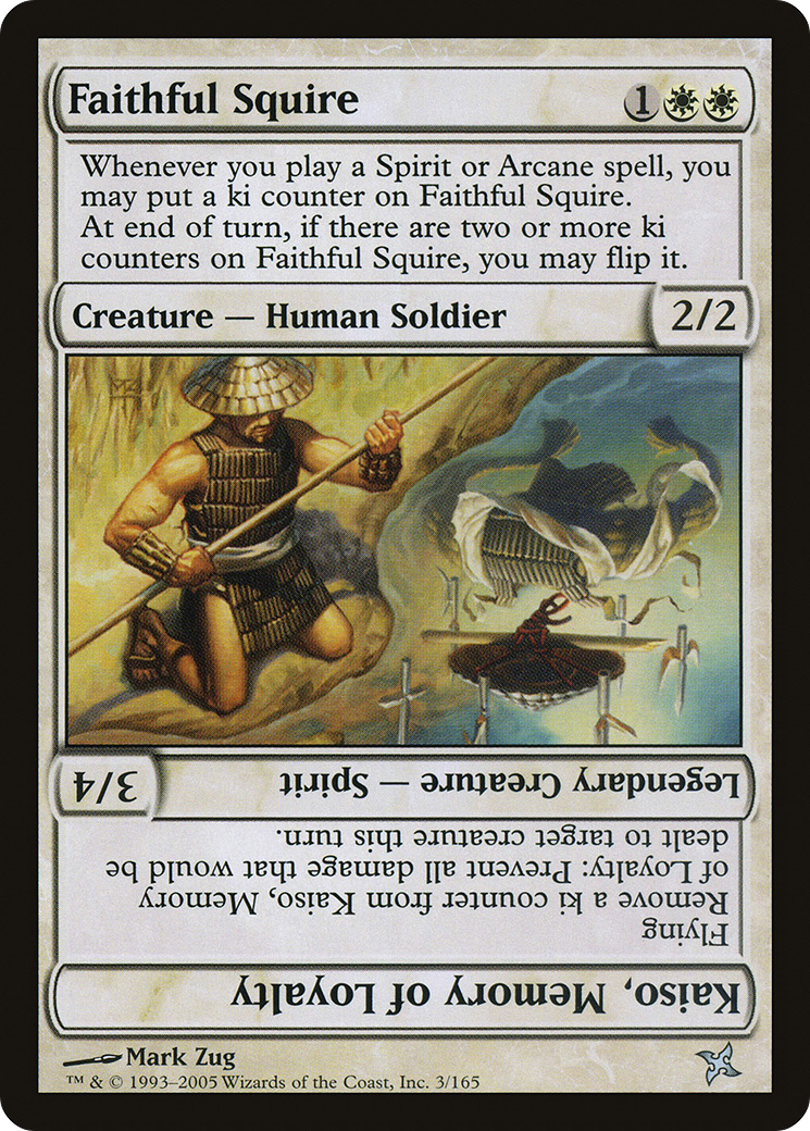 Faithful Squire // Kaiso, Memory of Loyalty (BOK-003) - Betrayers of Kamigawa Foil - Premium MTG Single from Wizards of the Coast - Just $0.38! Shop now at Game Crave Tournament Store