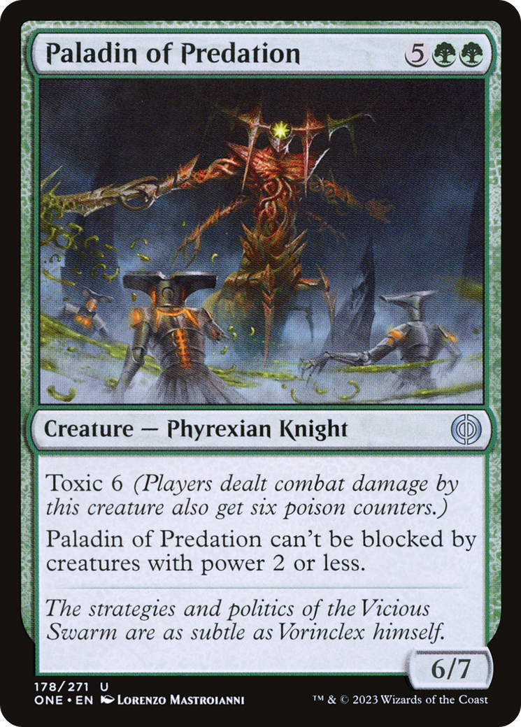 Paladin of Predation (ONE-178) - Phyrexia: All Will Be One - Premium MTG Single from Wizards of the Coast - Just $0.08! Shop now at Game Crave Tournament Store