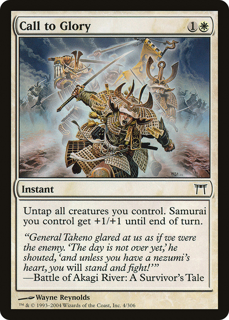 Call to Glory (CHK-004) - Champions of Kamigawa - Premium MTG Single from Wizards of the Coast - Just $0.26! Shop now at Game Crave Tournament Store