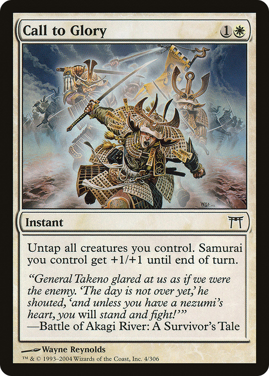 Call to Glory (CHK-004) - Champions of Kamigawa - Premium MTG Single from Wizards of the Coast - Just $0.26! Shop now at Game Crave Tournament Store
