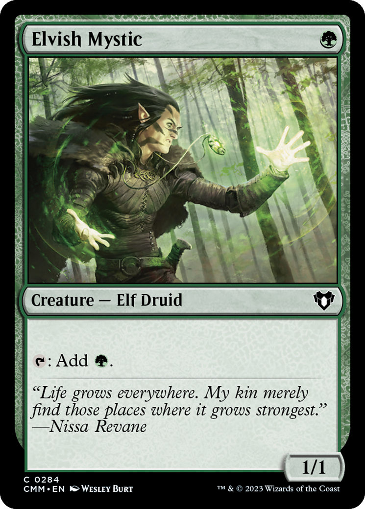 Elvish Mystic (CMM-284) - Commander Masters Foil - Premium MTG Single from Wizards of the Coast - Just $2.10! Shop now at Game Crave Tournament Store