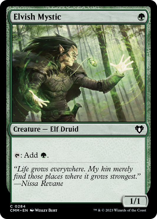 Elvish Mystic (CMM-284) - Commander Masters Foil - Premium MTG Single from Wizards of the Coast - Just $2.10! Shop now at Game Crave Tournament Store