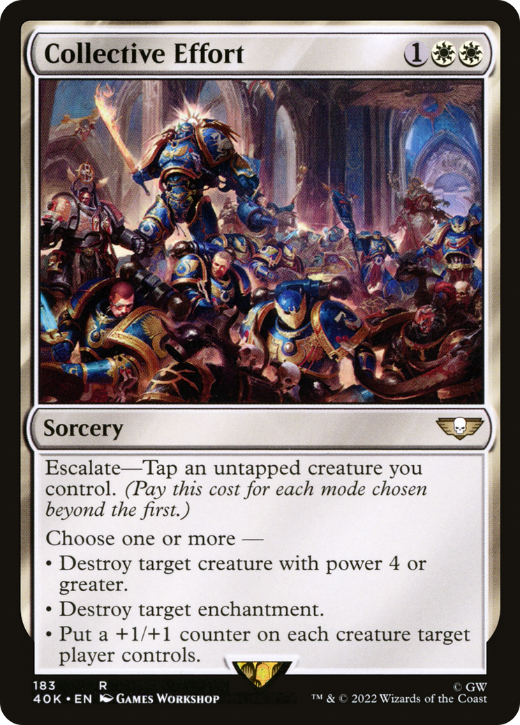 Collective Effort (40K-183) - Warhammer 40,000 Commander - Premium MTG Single from Wizards of the Coast - Just $0.08! Shop now at Game Crave Tournament Store