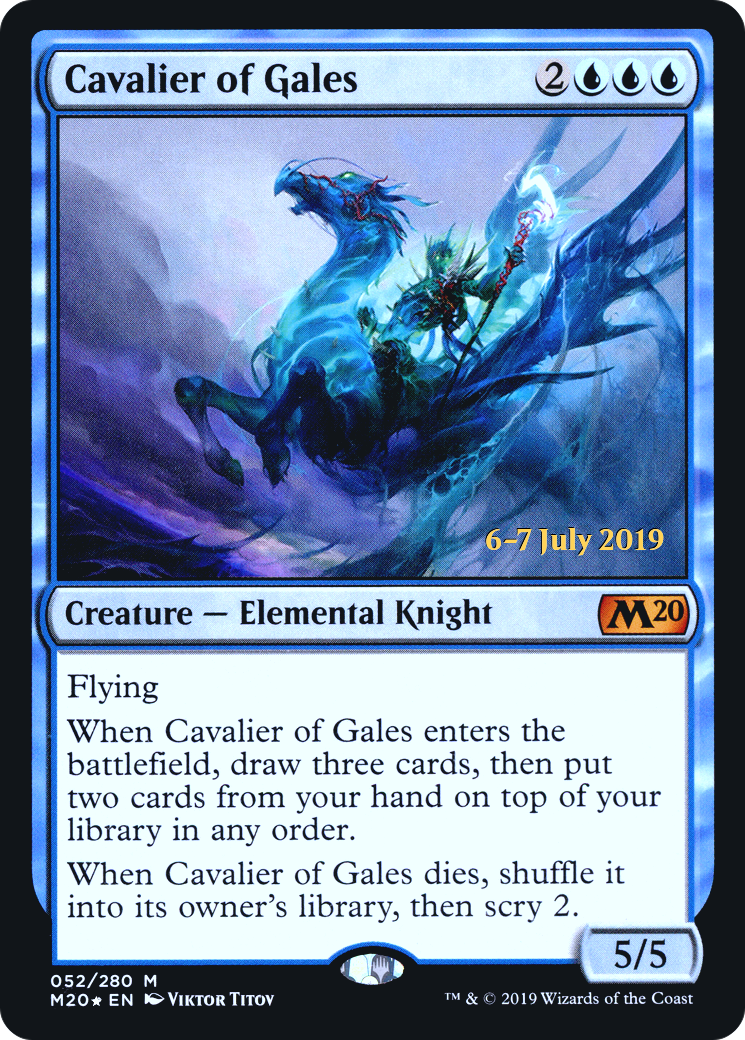 Cavalier of Gales (PM20-52S) - Core Set 2020 Promos Foil - Premium MTG Single from Wizards of the Coast - Just $1.29! Shop now at Game Crave Tournament Store