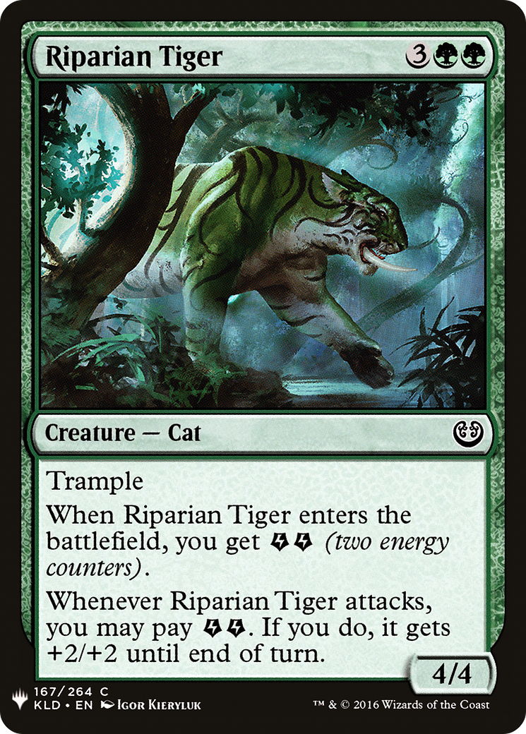 Riparian Tiger (MB1-1314) - Mystery Booster - Premium MTG Single from Wizards of the Coast - Just $0.08! Shop now at Game Crave Tournament Store
