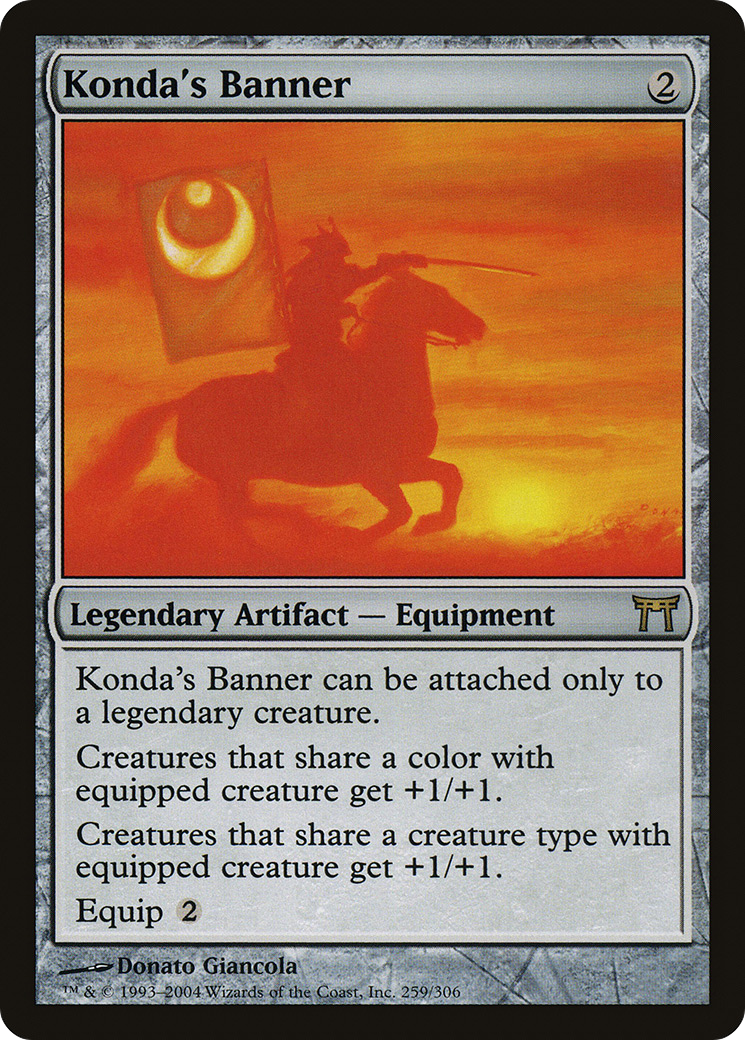 Konda's Banner (CHK-259) - Champions of Kamigawa Foil - Premium MTG Single from Wizards of the Coast - Just $23.10! Shop now at Game Crave Tournament Store