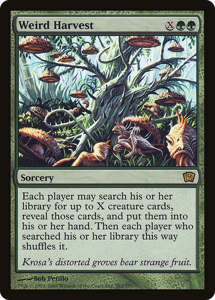 Weird Harvest (9ED-282★) - Ninth Edition Foil - Premium MTG Single from Wizards of the Coast - Just $2.40! Shop now at Game Crave Tournament Store