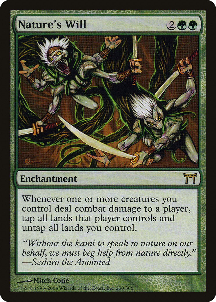 Nature's Will (CHK-230) - Champions of Kamigawa - Premium MTG Single from Wizards of the Coast - Just $1.20! Shop now at Game Crave Tournament Store