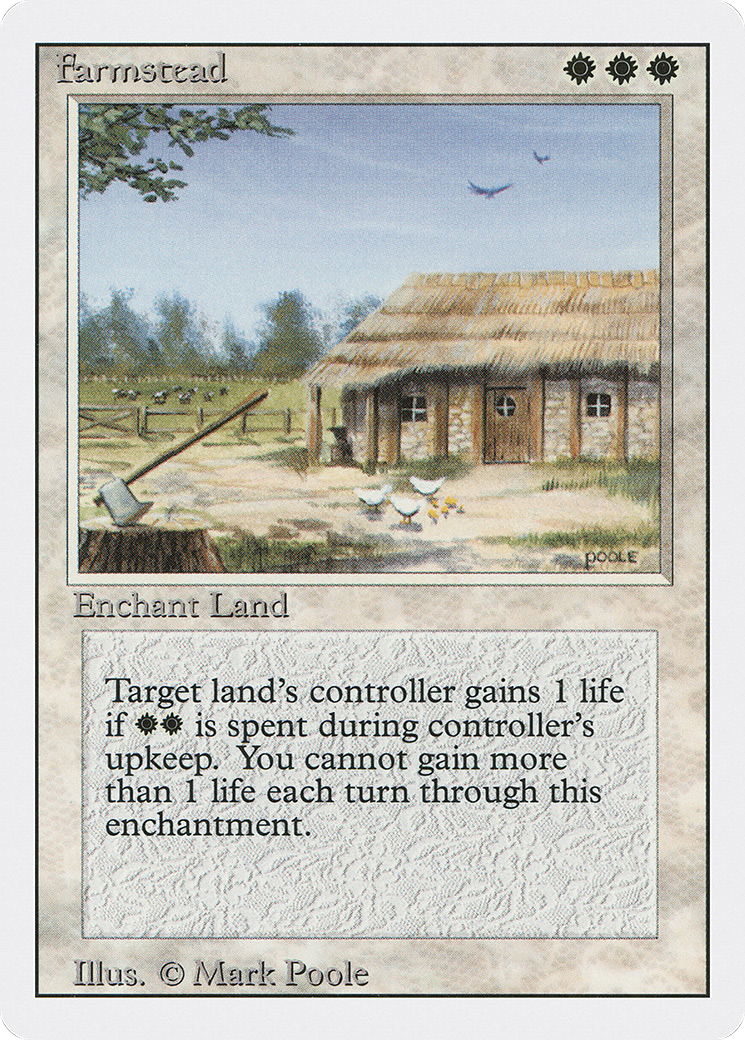 Farmstead (3ED-019) - Revised Edition - Premium MTG Single from Wizards of the Coast - Just $0.32! Shop now at Game Crave Tournament Store
