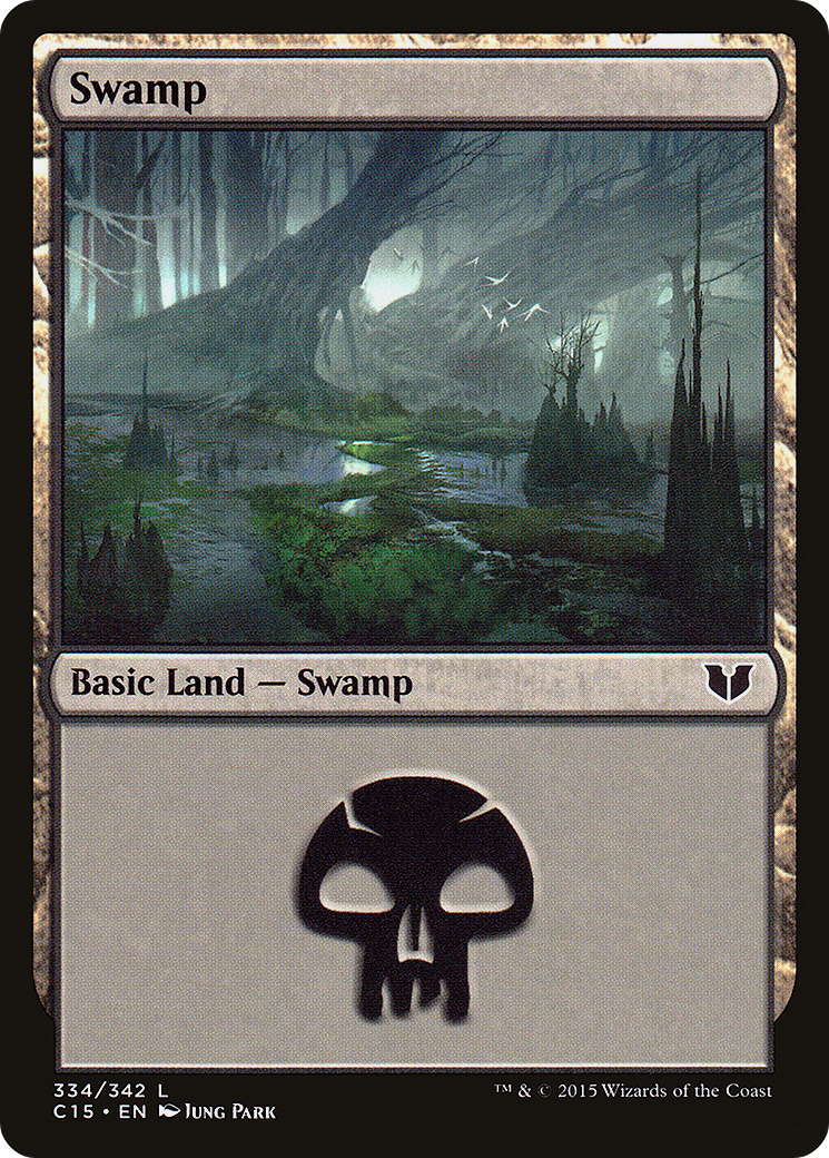 Swamp (C15-334) - Commander 2015 - Premium MTG Single from Wizards of the Coast - Just $0.08! Shop now at Game Crave Tournament Store