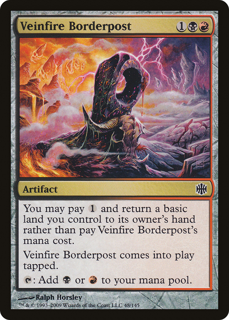 Veinfire Borderpost (ARB-048) - Alara Reborn - Premium MTG Single from Wizards of the Coast - Just $0.08! Shop now at Game Crave Tournament Store