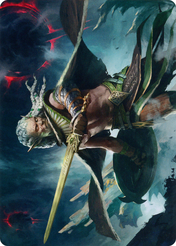 Serpent-Blade Assailant // Serpent-Blade Assailant (AMOM-040) - March of the Machine Art Series (Borderless) Foil - Premium MTG Single from Wizards of the Coast - Just $0! Shop now at Game Crave Tournament Store