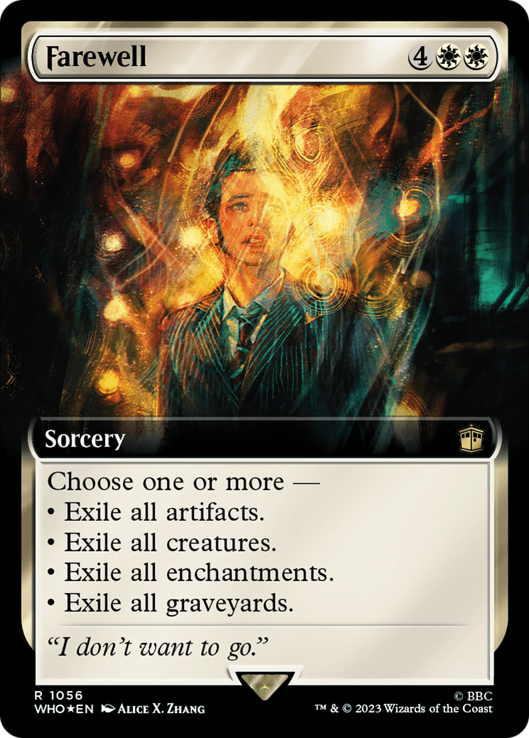 Farewell (WHO-1056) - Doctor Who: (Extended Art) Foil - Premium MTG Single from Wizards of the Coast - Just $2.45! Shop now at Game Crave Tournament Store