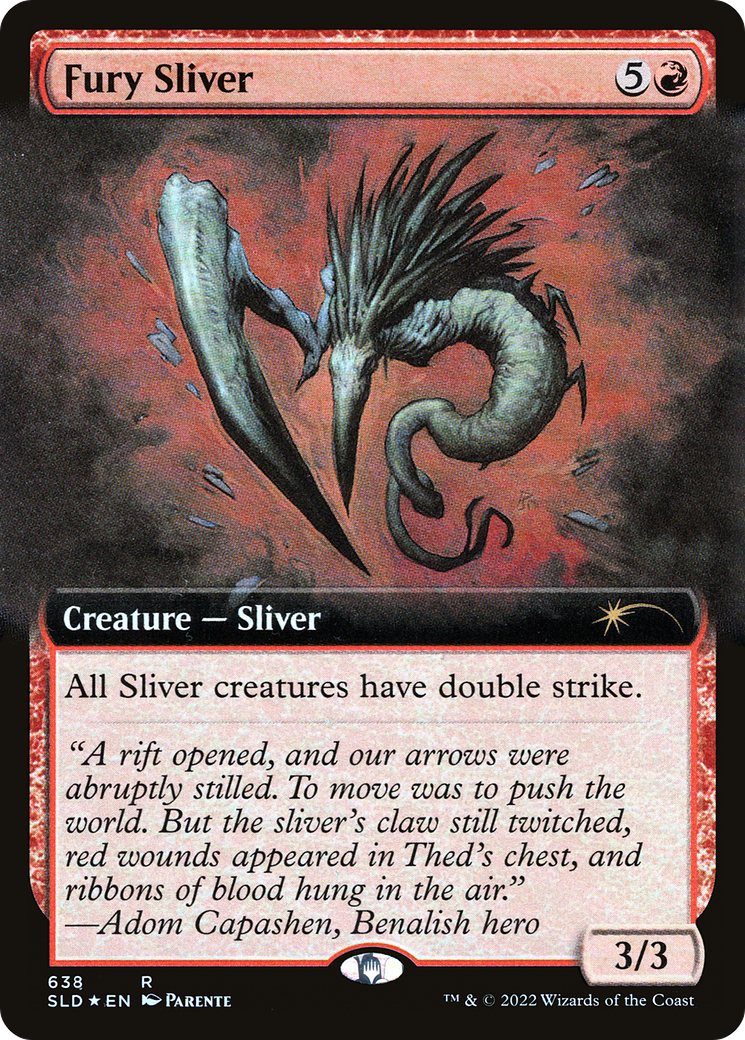 Fury Sliver (SLD-638) - Secret Lair Drop: (Extended Art) Foil - Premium MTG Single from Wizards of the Coast - Just $0.74! Shop now at Game Crave Tournament Store