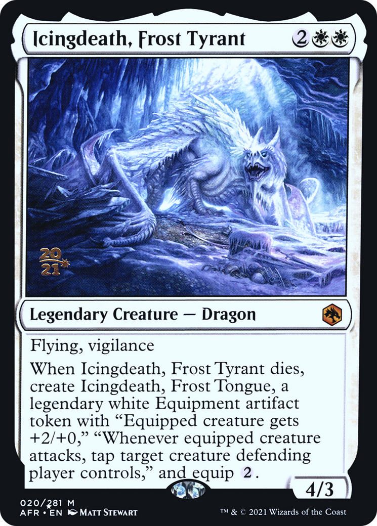 Icingdeath, Frost Tyrant (PAFR-20S) - Adventures in the Forgotten Realms Promos Foil - Premium MTG Single from Wizards of the Coast - Just $0.32! Shop now at Game Crave Tournament Store