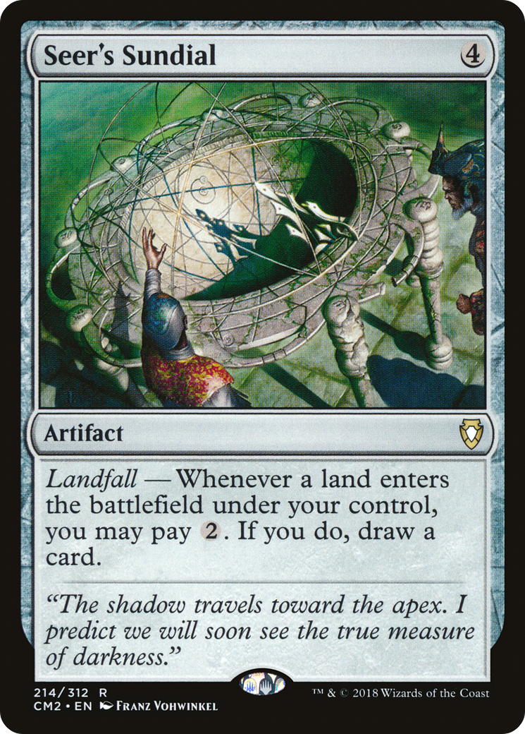 Seer's Sundial (CM2-214) - Commander Anthology Volume II - Premium MTG Single from Wizards of the Coast - Just $0.25! Shop now at Game Crave Tournament Store