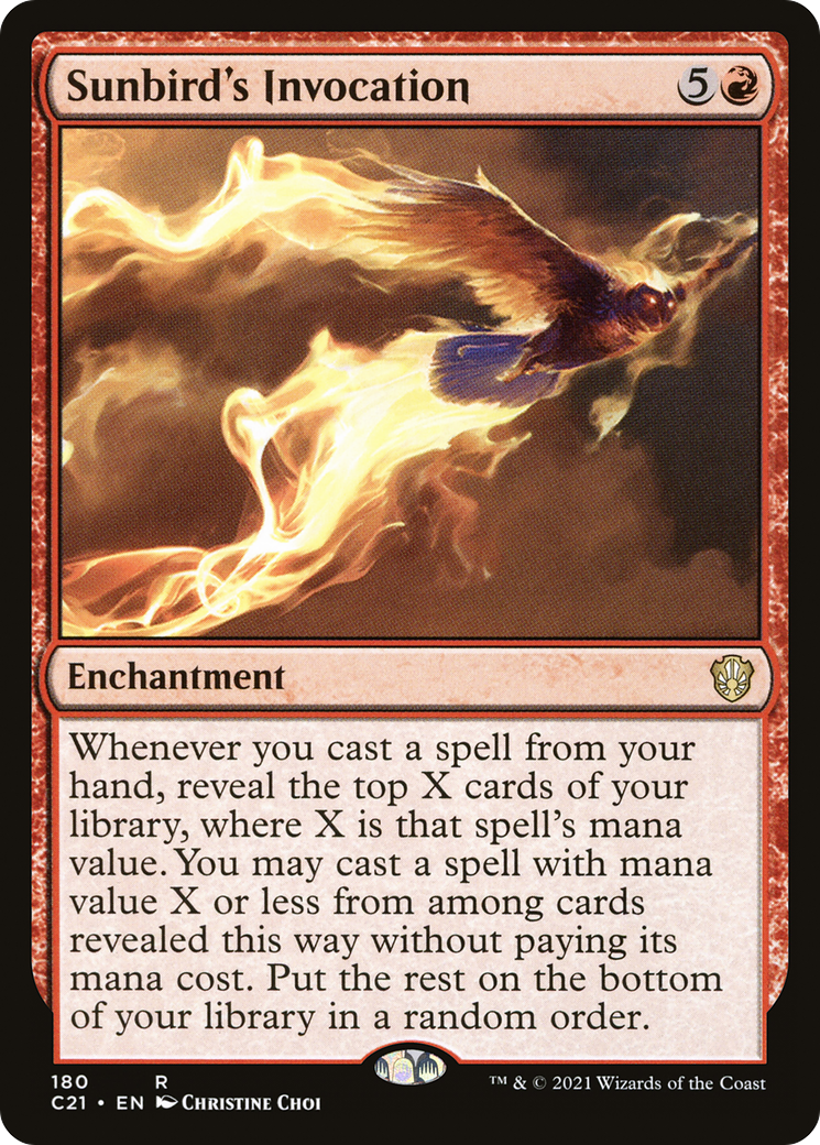 Sunbird's Invocation (C21-180) - Commander 2021 - Premium MTG Single from Wizards of the Coast - Just $0.25! Shop now at Game Crave Tournament Store