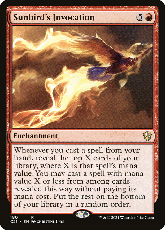 Sunbird's Invocation (C21-180) - Commander 2021 - Premium MTG Single from Wizards of the Coast - Just $0.25! Shop now at Game Crave Tournament Store