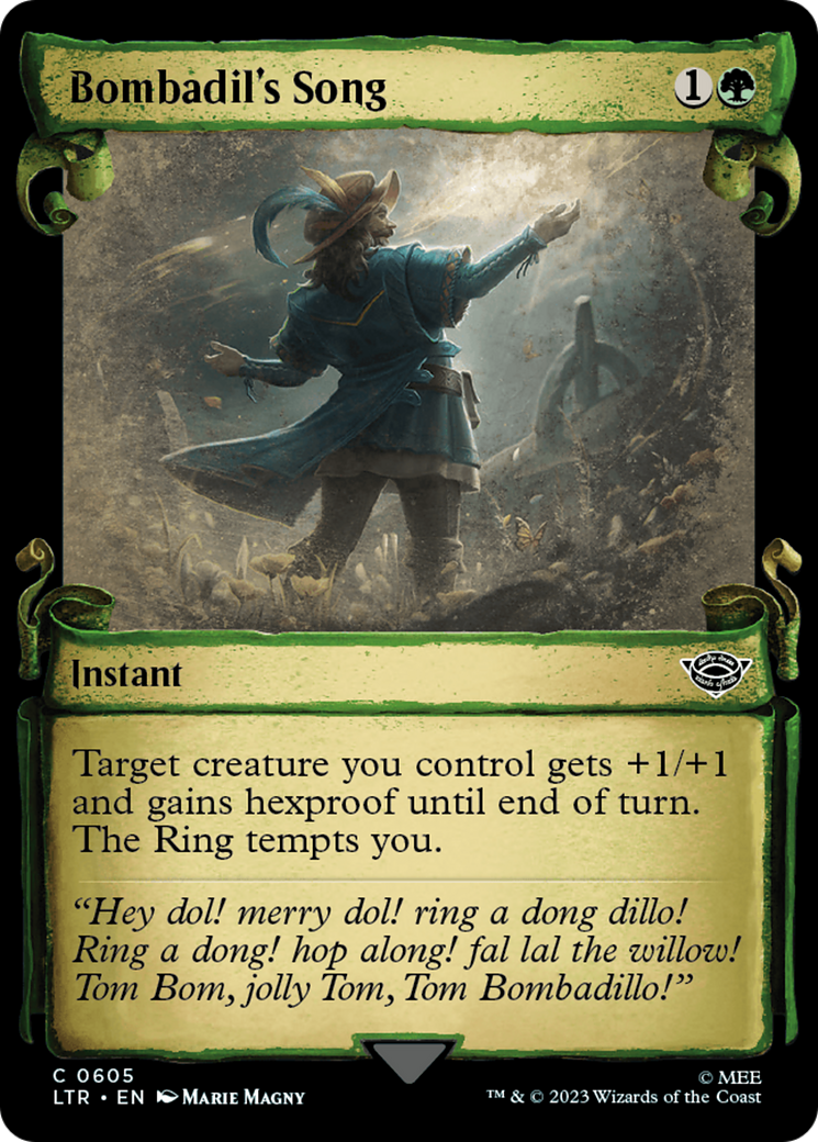 Bombadil's Song (LTR-605) - The Lord of the Rings: Tales of Middle-earth: (Showcase) Foil - Premium MTG Single from Wizards of the Coast - Just $0.08! Shop now at Game Crave Tournament Store