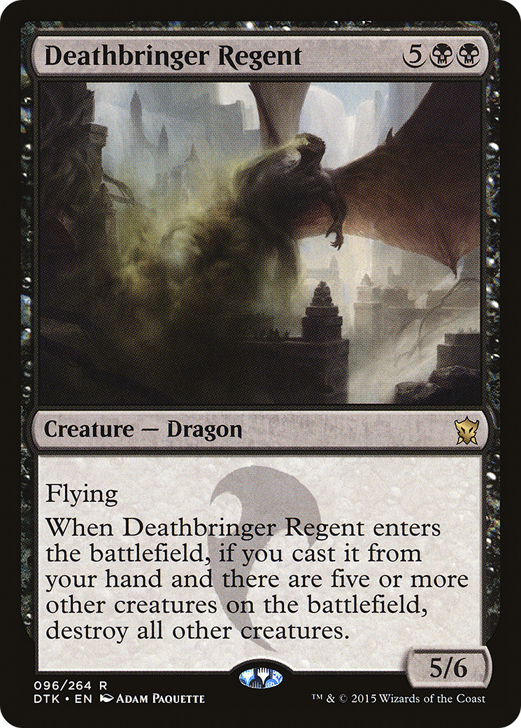 Deathbringer Regent (DTK-096) - Dragons of Tarkir - Premium MTG Single from Wizards of the Coast - Just $0.25! Shop now at Game Crave Tournament Store
