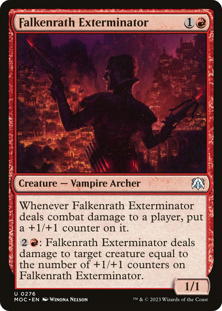Falkenrath Exterminator (MOC-276) - March of the Machine Commander - Premium MTG Single from Wizards of the Coast - Just $0.08! Shop now at Game Crave Tournament Store
