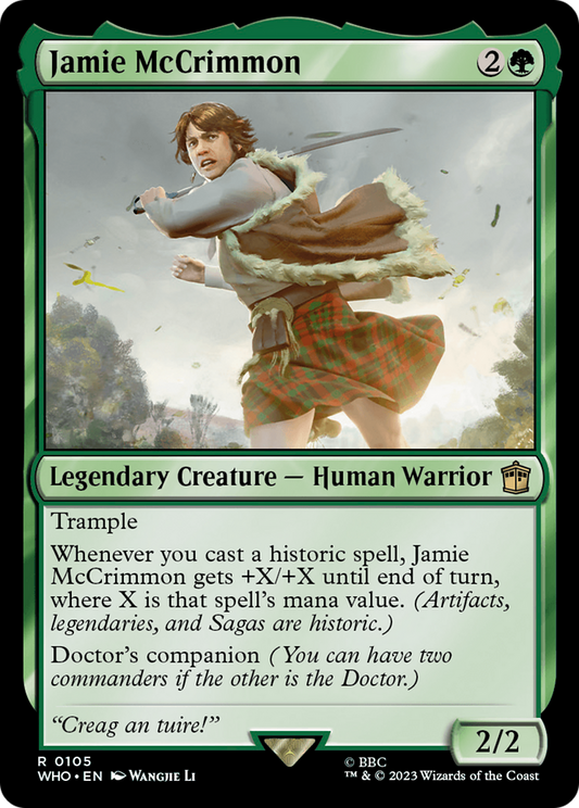 Jamie McCrimmon (WHO-105) - Doctor Who - Premium MTG Single from Wizards of the Coast - Just $0.08! Shop now at Game Crave Tournament Store
