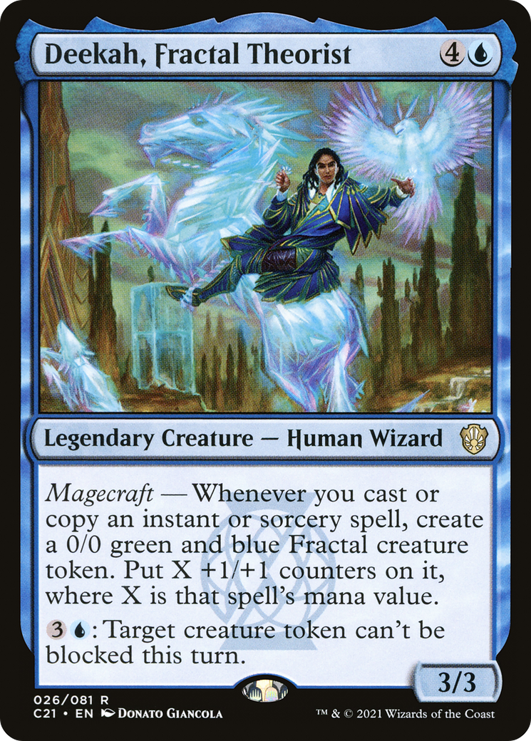Deekah, Fractal Theorist (C21-026) - Commander 2021 - Premium MTG Single from Wizards of the Coast - Just $1.78! Shop now at Game Crave Tournament Store