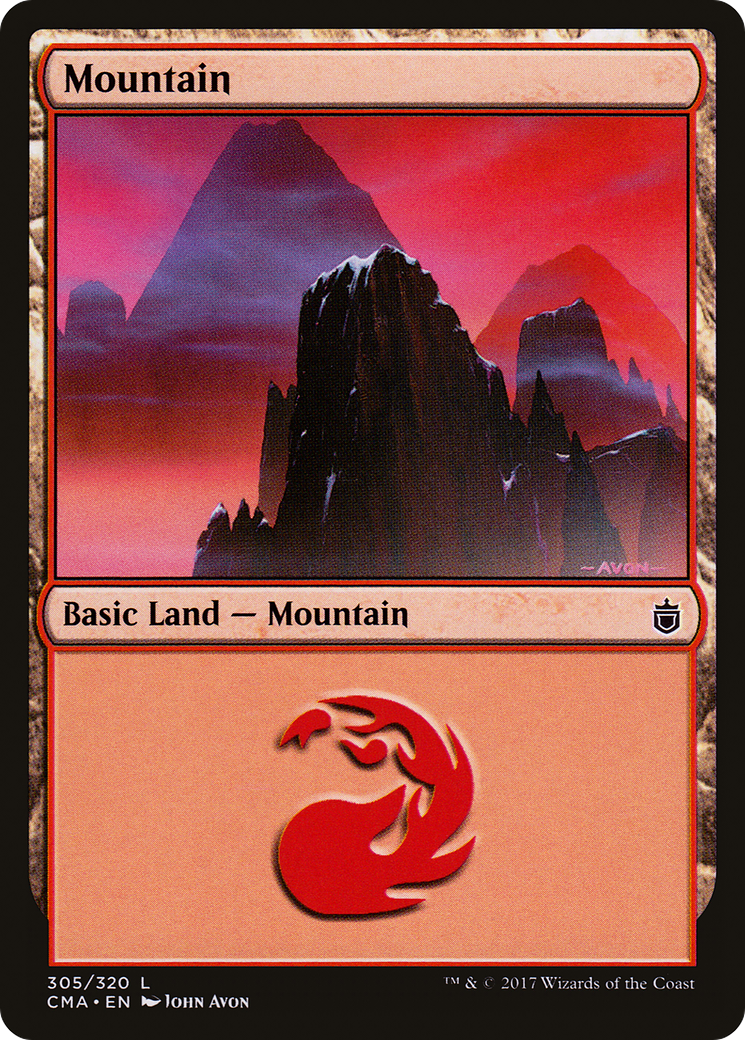 Mountain (CMA-305) - Commander Anthology - Premium MTG Single from Wizards of the Coast - Just $0.26! Shop now at Game Crave Tournament Store