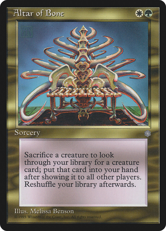 Altar of Bone (ICE-281) - Ice Age - Premium MTG Single from Wizards of the Coast - Just $1.17! Shop now at Game Crave Tournament Store