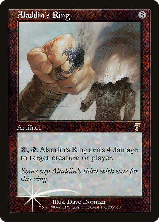 Aladdin's Ring (7ED-286★) - Seventh Edition Foil - Premium MTG Single from Wizards of the Coast - Just $10.87! Shop now at Game Crave Tournament Store