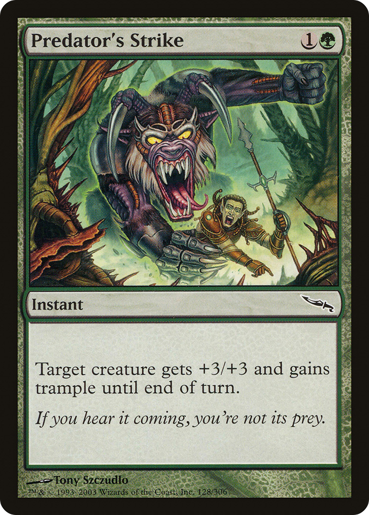 Predator's Strike (MRD-128) - Mirrodin Foil - Premium MTG Single from Wizards of the Coast - Just $0.12! Shop now at Game Crave Tournament Store