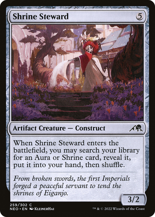 Shrine Steward (NEO-259) - Kamigawa: Neon Dynasty - Premium MTG Single from Wizards of the Coast - Just $0.08! Shop now at Game Crave Tournament Store