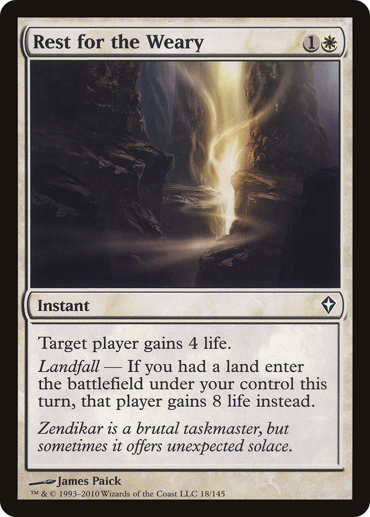 Rest for the Weary (WWK-018) - Worldwake - Premium MTG Single from Wizards of the Coast - Just $0.08! Shop now at Game Crave Tournament Store