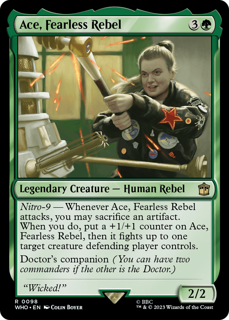 Ace, Fearless Rebel (WHO-098) - Doctor Who - Premium MTG Single from Wizards of the Coast - Just $0.08! Shop now at Game Crave Tournament Store
