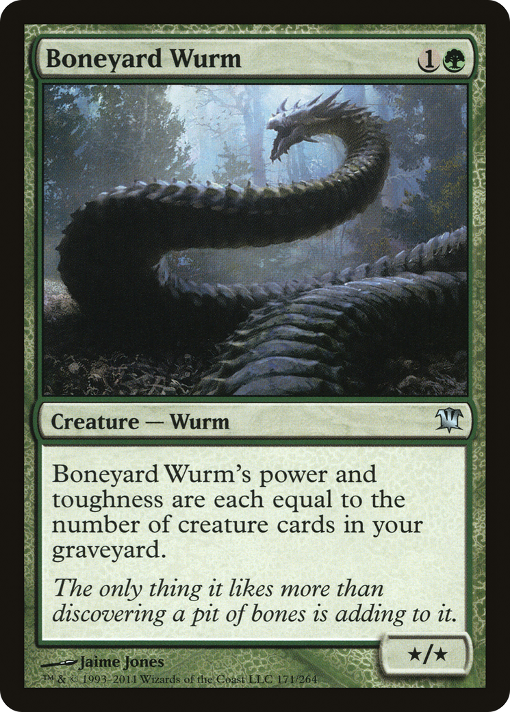Boneyard Wurm (ISD-171) - Innistrad - Premium MTG Single from Wizards of the Coast - Just $0.08! Shop now at Game Crave Tournament Store