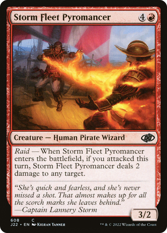 Storm Fleet Pyromancer (J22-608) - Jumpstart 2022 - Premium MTG Single from Wizards of the Coast - Just $0.08! Shop now at Game Crave Tournament Store