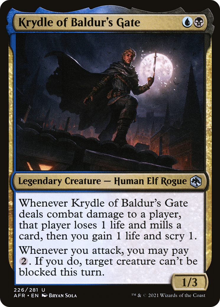 Krydle of Baldur's Gate (AFR-226) - Adventures in the Forgotten Realms - Premium MTG Single from Wizards of the Coast - Just $0.08! Shop now at Game Crave Tournament Store