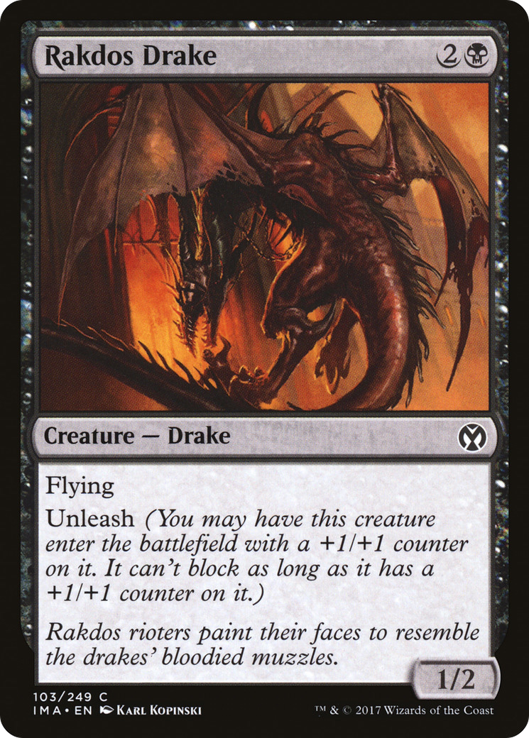Rakdos Drake (IMA-103) - Iconic Masters Foil - Premium MTG Single from Wizards of the Coast - Just $0.08! Shop now at Game Crave Tournament Store