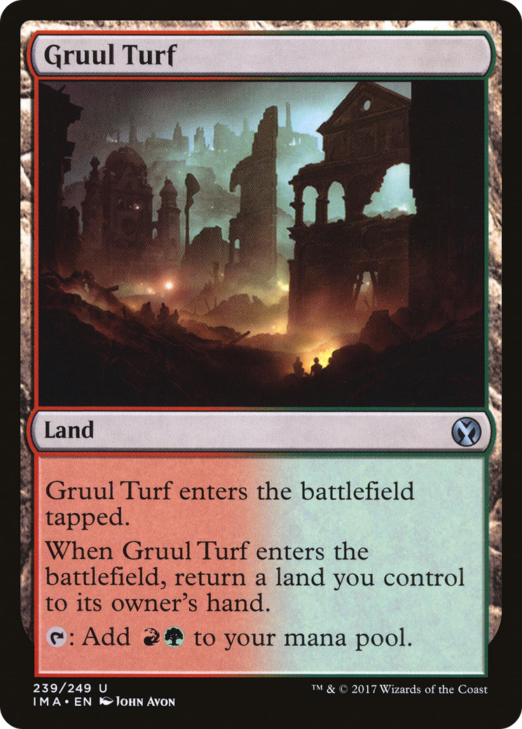 Gruul Turf (IMA-239) - Iconic Masters Foil - Premium MTG Single from Wizards of the Coast - Just $0.23! Shop now at Game Crave Tournament Store