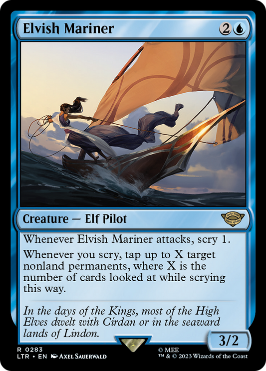 Elvish Mariner (LTR-283) - The Lord of the Rings: Tales of Middle-earth - Premium MTG Single from Wizards of the Coast - Just $0.18! Shop now at Game Crave Tournament Store