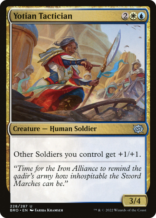Yotian Tactician (BRO-228) - The Brothers' War - Premium MTG Single from Wizards of the Coast - Just $0.08! Shop now at Game Crave Tournament Store