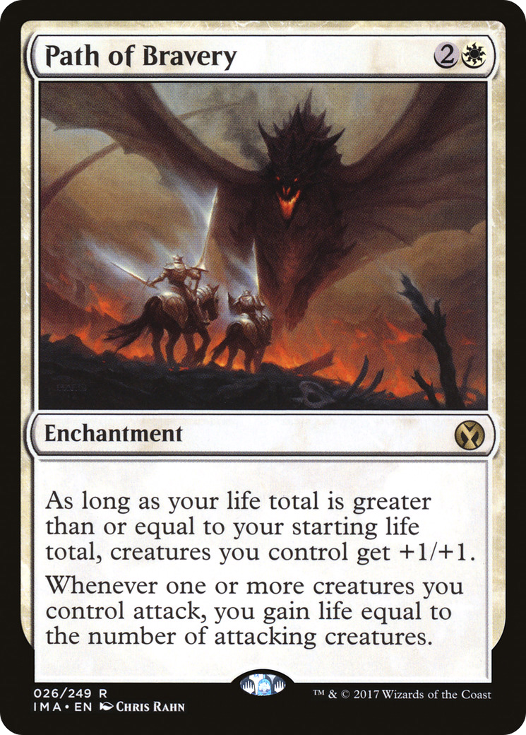 Path of Bravery (IMA-026) - Iconic Masters Foil - Premium MTG Single from Wizards of the Coast - Just $0.50! Shop now at Game Crave Tournament Store