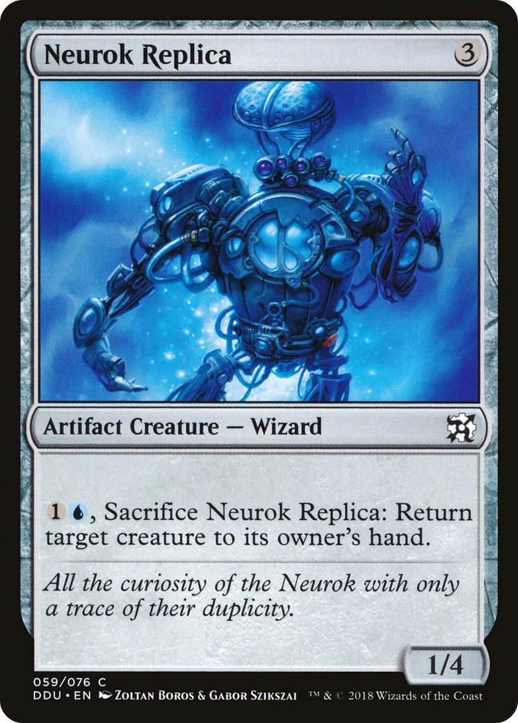 Neurok Replica (DDU-059) - Duel Decks: Elves vs. Inventors - Premium MTG Single from Wizards of the Coast - Just $0.25! Shop now at Game Crave Tournament Store