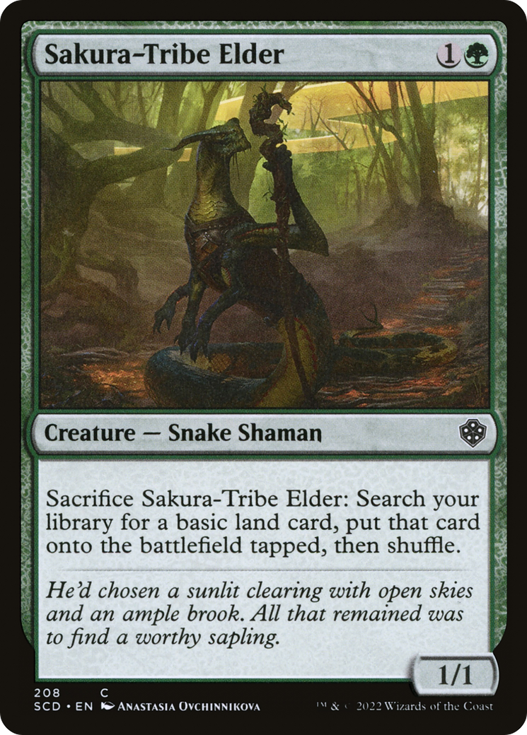 Sakura-Tribe Elder (SCD-208) - Starter Commander Decks - Premium MTG Single from Wizards of the Coast - Just $0.09! Shop now at Game Crave Tournament Store
