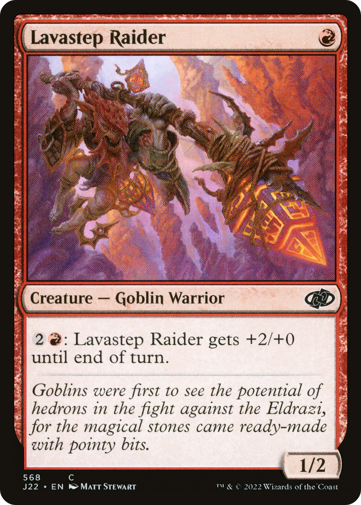 Lavastep Raider (J22-568) - Jumpstart 2022 - Premium MTG Single from Wizards of the Coast - Just $0.25! Shop now at Game Crave Tournament Store