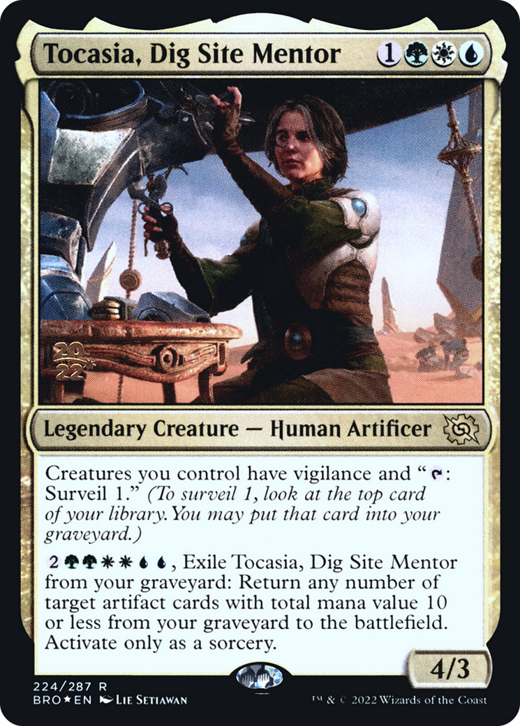 Tocasia, Dig Site Mentor (PBRO-224S) - The Brothers' War Promos Foil - Premium MTG Single from Wizards of the Coast - Just $0.09! Shop now at Game Crave Tournament Store