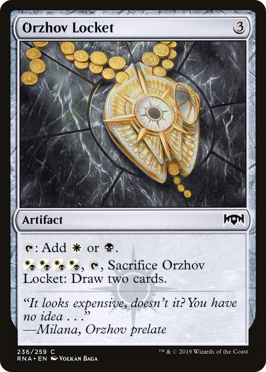 Orzhov Locket (RNA-236) - Ravnica Allegiance - Premium MTG Single from Wizards of the Coast - Just $0.08! Shop now at Game Crave Tournament Store