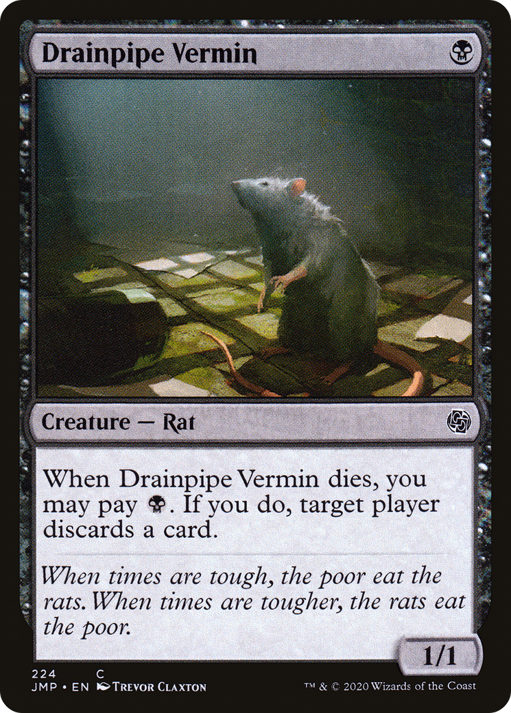Drainpipe Vermin (JMP-224) - Jumpstart - Premium MTG Single from Wizards of the Coast - Just $0.08! Shop now at Game Crave Tournament Store