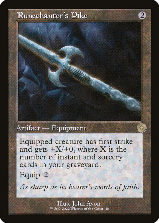Runechanter's Pike (BRR-048) - The Brothers' War Retro Artifacts - Premium MTG Single from Wizards of the Coast - Just $0.08! Shop now at Game Crave Tournament Store