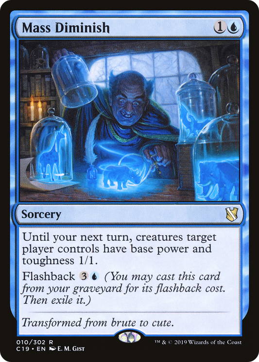 Mass Diminish (C19-010) - Commander 2019 - Premium MTG Single from Wizards of the Coast - Just $0.10! Shop now at Game Crave Tournament Store